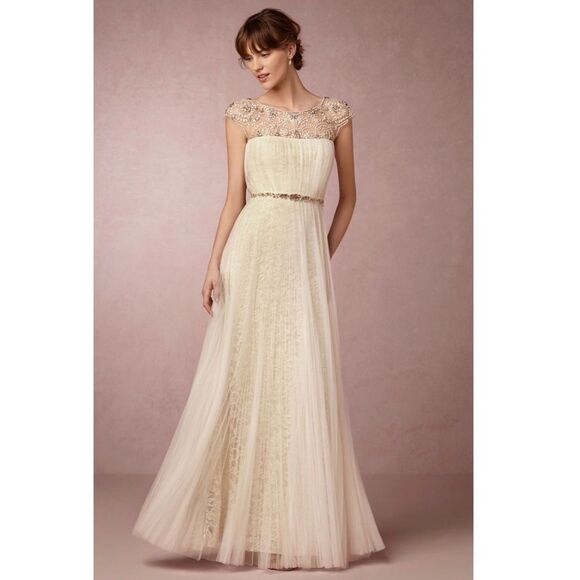 Anthropologie BHLDN x Marchesa Tiernan Gown - Picture 1 of 4